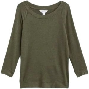 Market & Spruce Paulsen Brushed Knit Top size xs